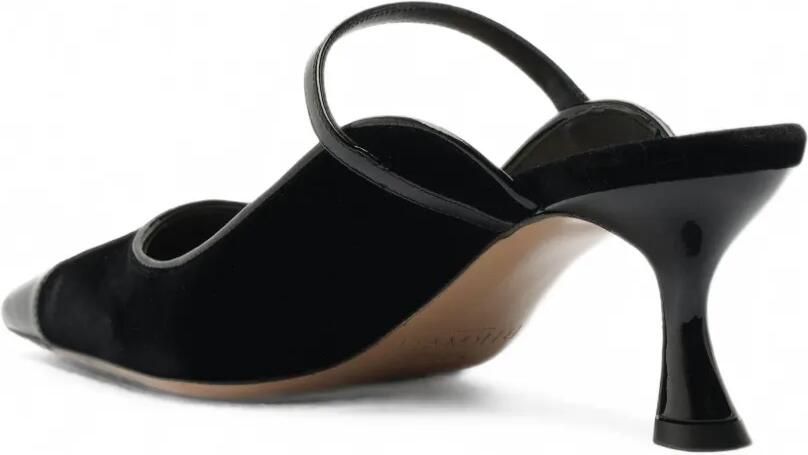 Alexandre Birman Tita Wave muiltjes met lakleren neus Zwart - Foto 3