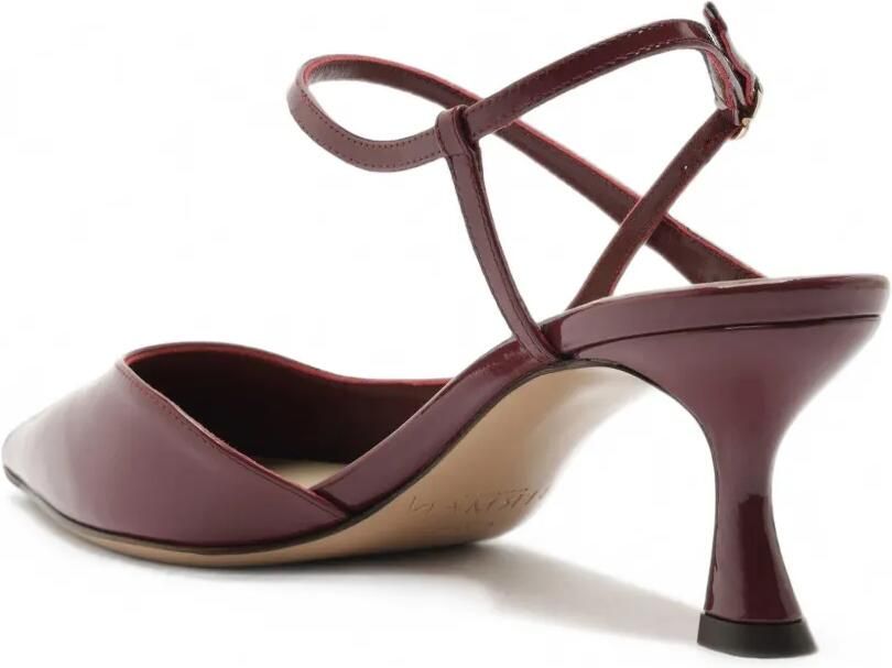 Alexandre Birman Tita Wrap leren pumps Rood - Foto 3
