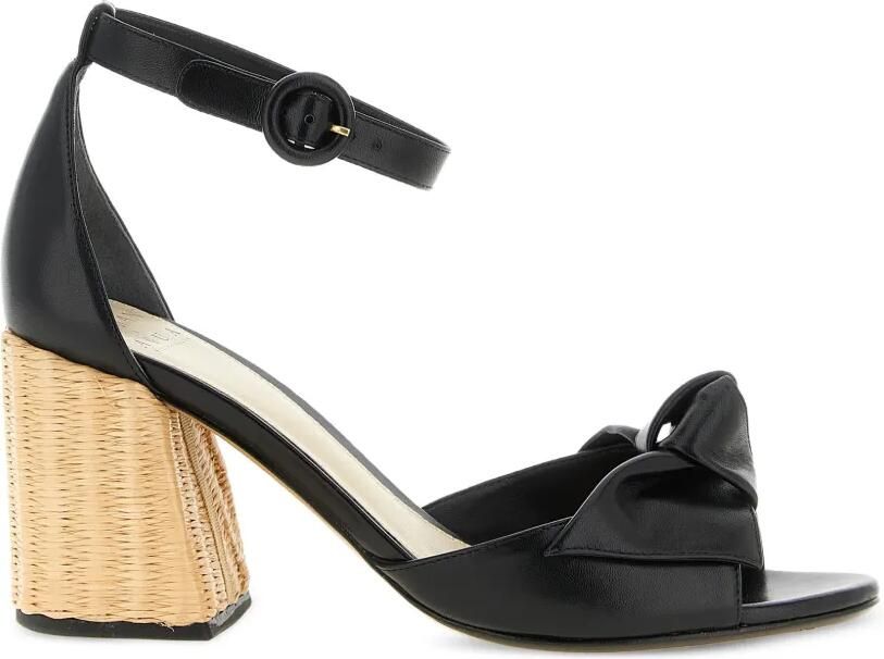 Alexandre Birman x AGUA by Agua Bendita 'Maxi Clarita' leren sandalen Zwart