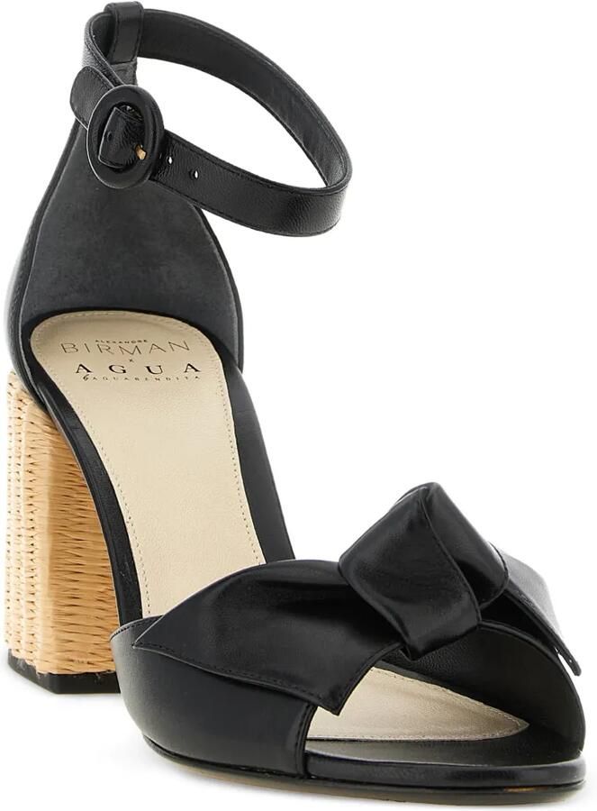 Alexandre Birman x AGUA by Agua Bendita 'Maxi Clarita' leren sandalen Zwart - Foto 3