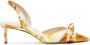 Alexandre Birman Clarita 60 slingback sandalen met bloemenprint Geel - Thumbnail 1