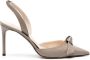 Alexandre Birman Clarita 90mm leren slingback pumps Grijs - Thumbnail 1