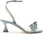 Alexandre Birman Clarita Bell 60mm lakleren sandalen Blauw - Thumbnail 1