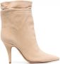 Alexandre Birman Leren laarzen Beige - Thumbnail 1