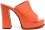 Alexandre Birman Lavinia sandalen met blokhak Oranje - Thumbnail 1