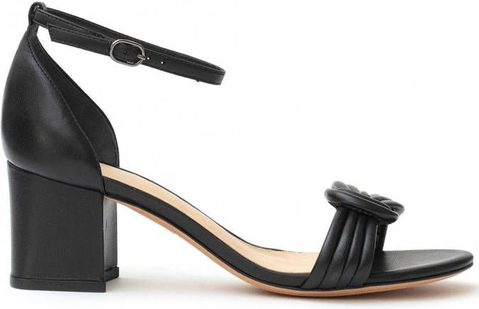 Alexandre Birman Vicky leren sandalen Zwart
