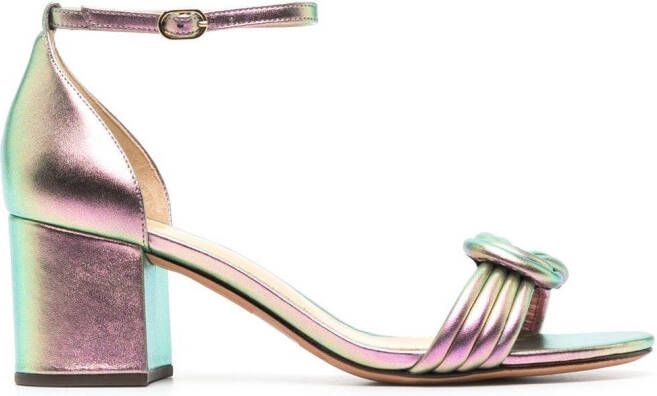 Alexandre Birman Metallic muiltjes Groen