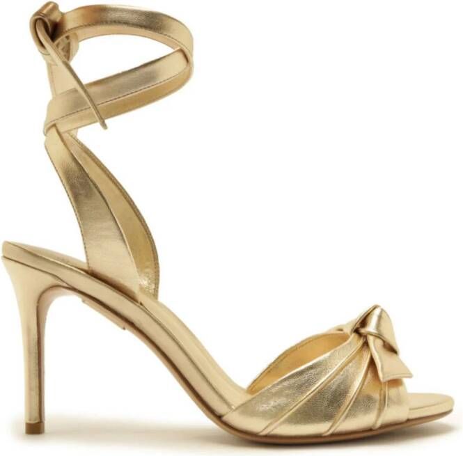 Alexandre Birman New Clarita leren sandalen Goud