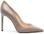 Alexandre Birman Pamela 100mm leren pumps Grijs - Thumbnail 1