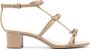 Alexandre Birman Slim Lolita 45 mm leren sandalen Beige - Thumbnail 1