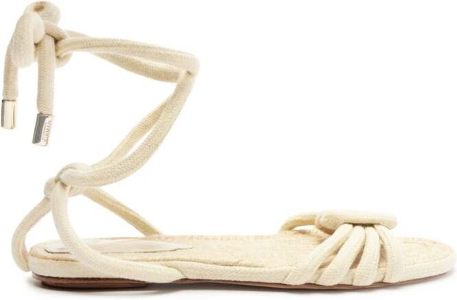 Alexandre Birman Vicky Rope espadrille sandalen Beige