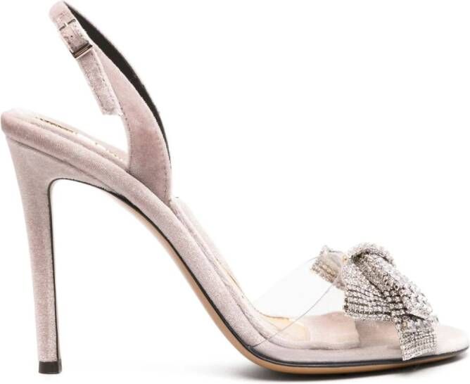 Alexandre Vauthier Fluwelen sandalen Roze