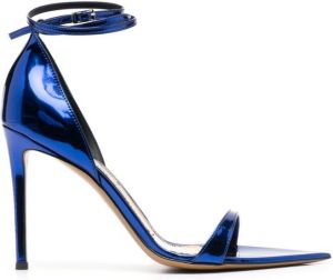 Alexandre Vauthier Metallic sandalen Blauw
