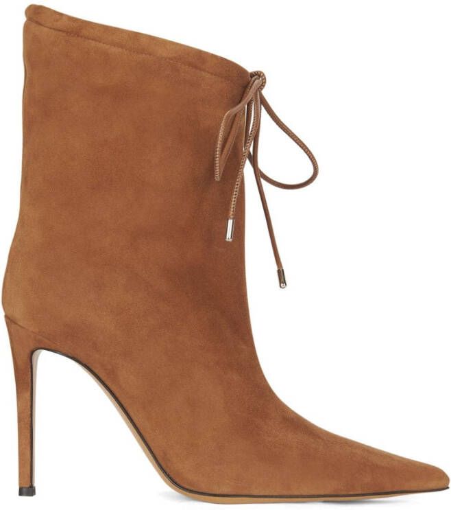 Alexandre Vauthier Laarzen met puntige neus Beige