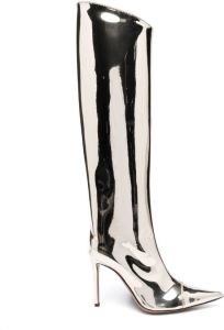 Alexandre Vauthier Alex metallic knielaarzen Goud