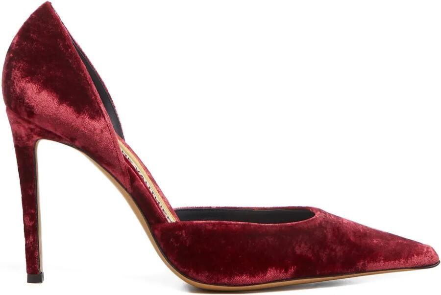 Alexandre Vauthier 105 mm pumps met stiletto-hak en puntige neus Rood