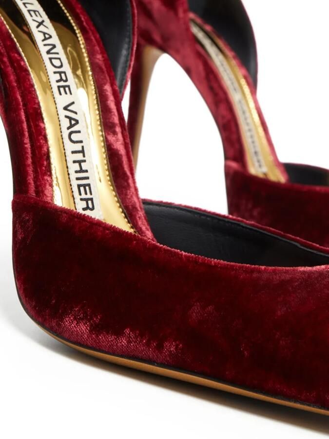 Alexandre Vauthier 105 mm pumps met stiletto-hak en puntige neus Rood - Foto 4
