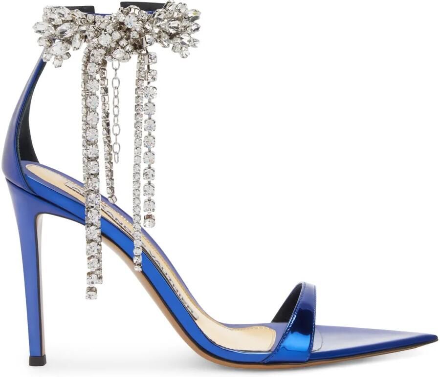 Alexandre Vauthier 105 mm sandalen verfraaid met stras Blauw