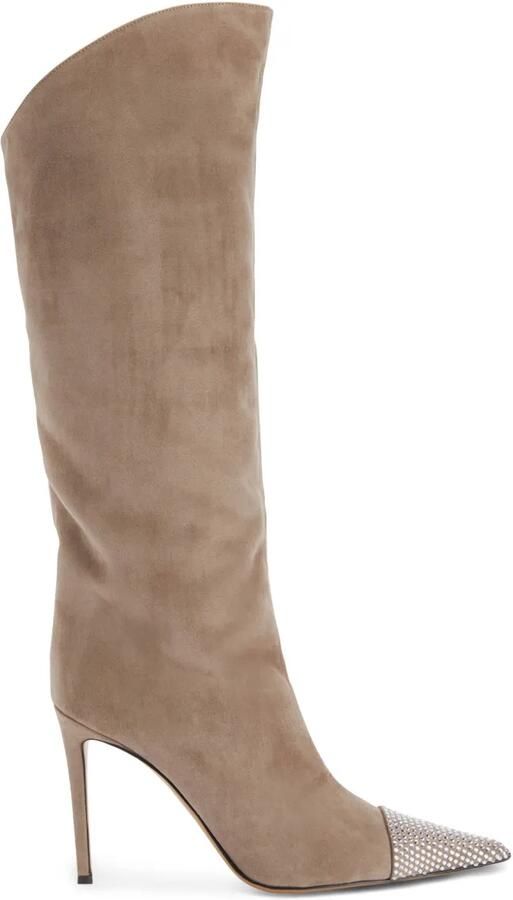 Alexandre Vauthier 110 mm Bonny laarzen Bruin