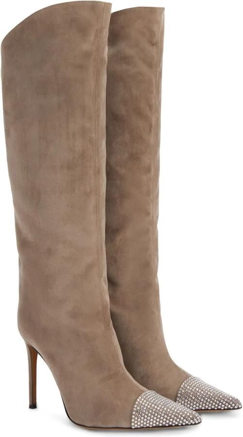 Alexandre Vauthier 110 mm Bonny laarzen Bruin - Foto 3