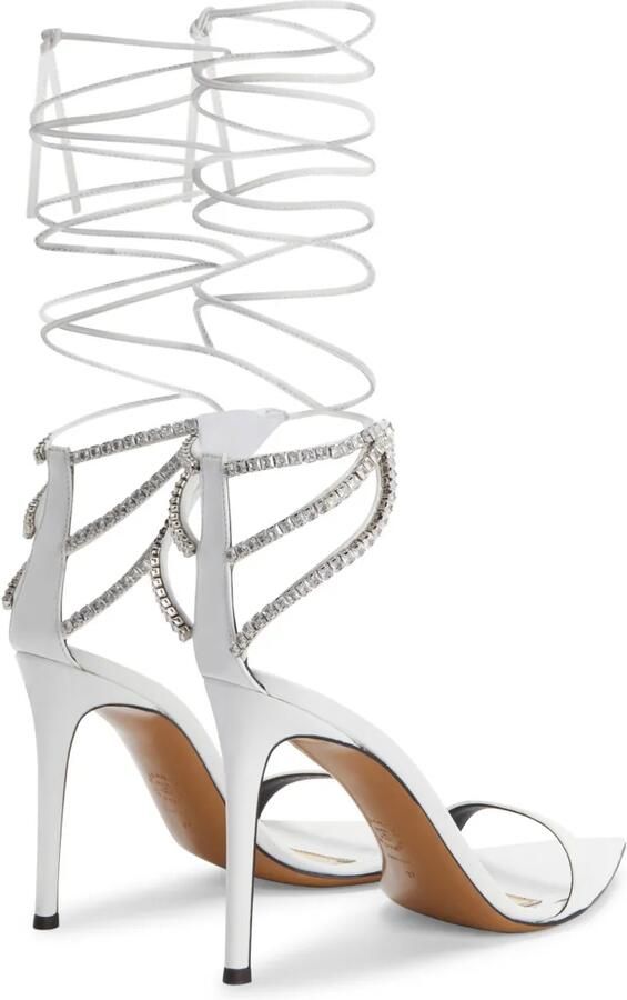 Alexandre Vauthier 111 mm sandalen met veters Wit - Foto 4