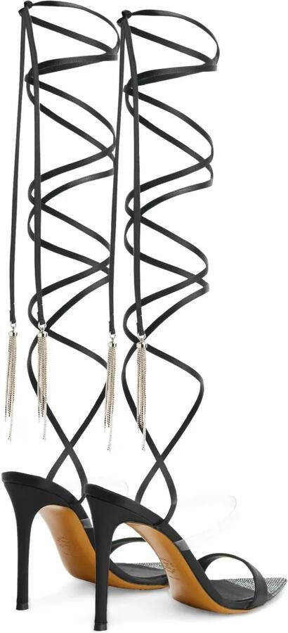 Alexandre Vauthier 111 mm sandalen met veters Zwart - Foto 5