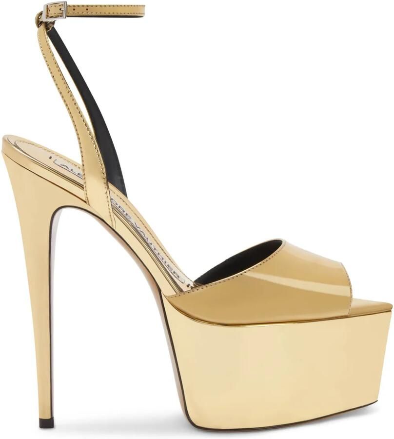 Alexandre Vauthier 116 mm sandalen met metallic afwerking Goud