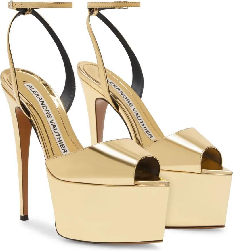 Alexandre Vauthier 116 mm sandalen met metallic afwerking Goud - Foto 4