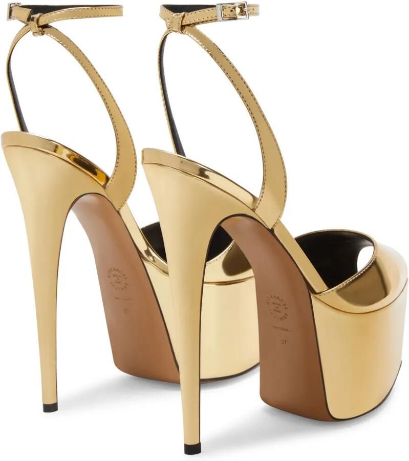 Alexandre Vauthier 116 mm sandalen met metallic afwerking Goud - Foto 3