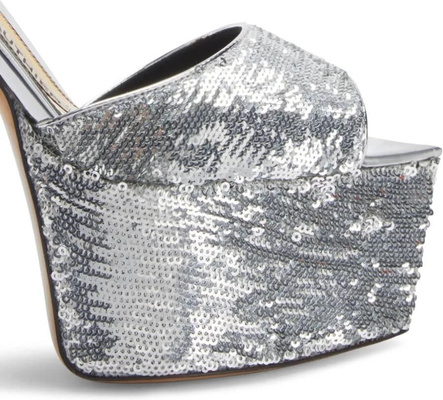 Alexandre Vauthier 160 mm sandalen met pailletten Zilver - Foto 2