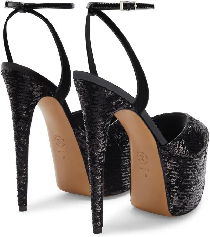Alexandre Vauthier 160 mm sandalen met pailletten Zwart - Foto 3