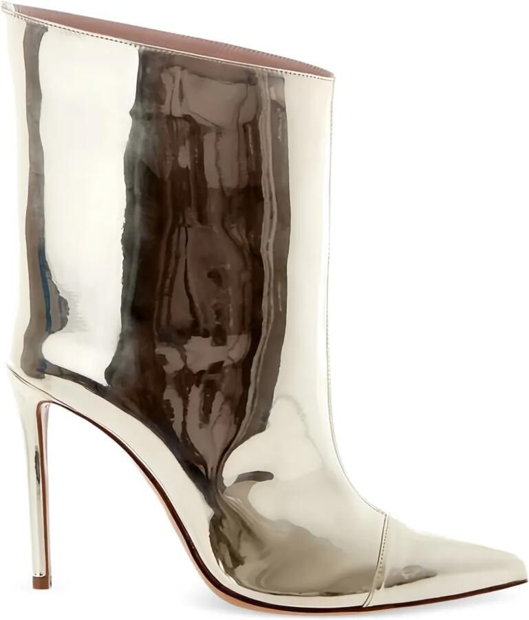 Alexandre Vauthier Enkellaarzen met puntige neus Goud