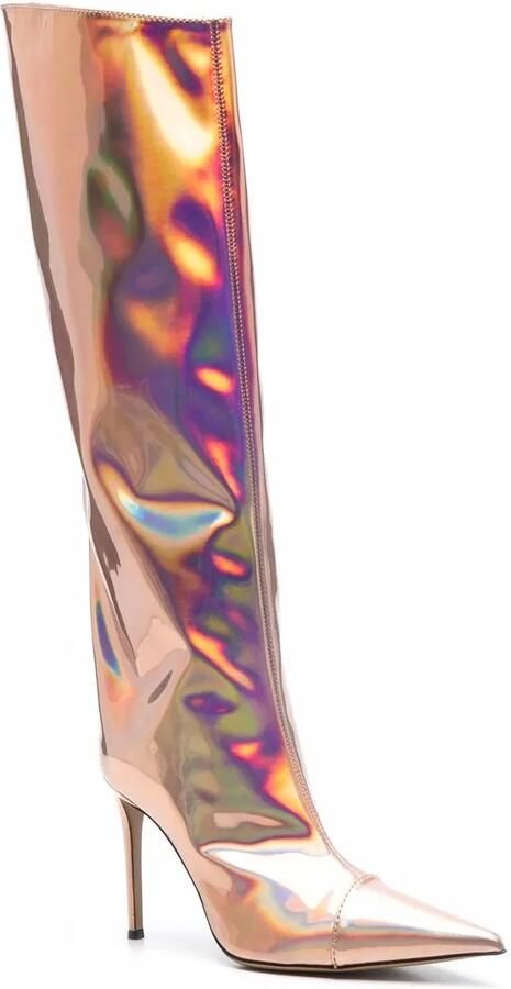 Alexandre Vauthier Knielaarzen met iriserend-effect Roze