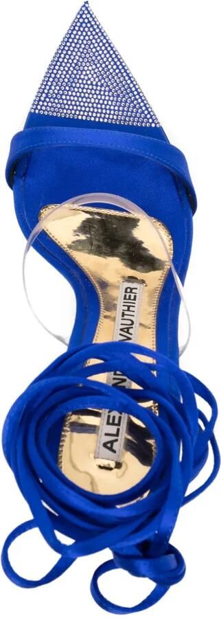 Alexandre Vauthier Leren sandalen Blauw