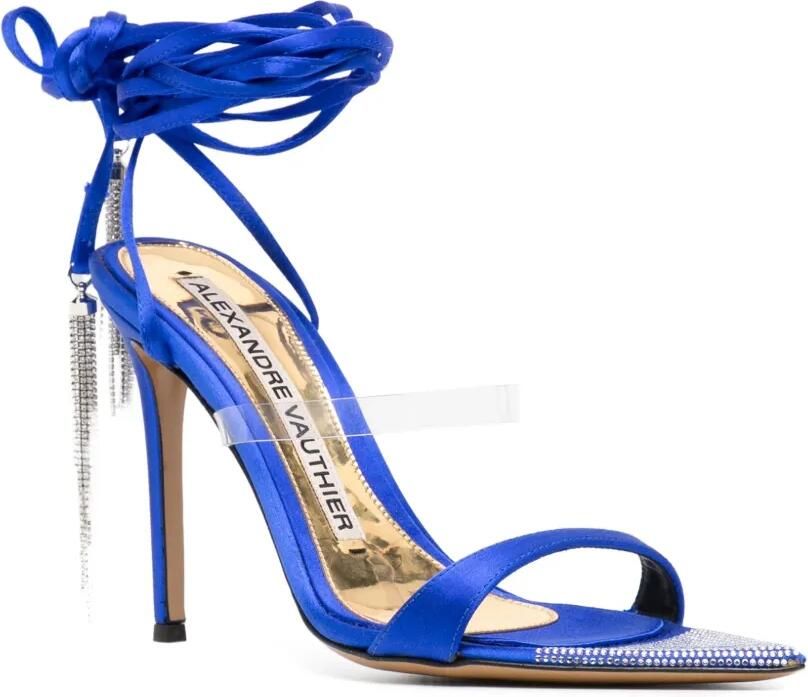 Alexandre Vauthier Leren sandalen Blauw - Foto 4