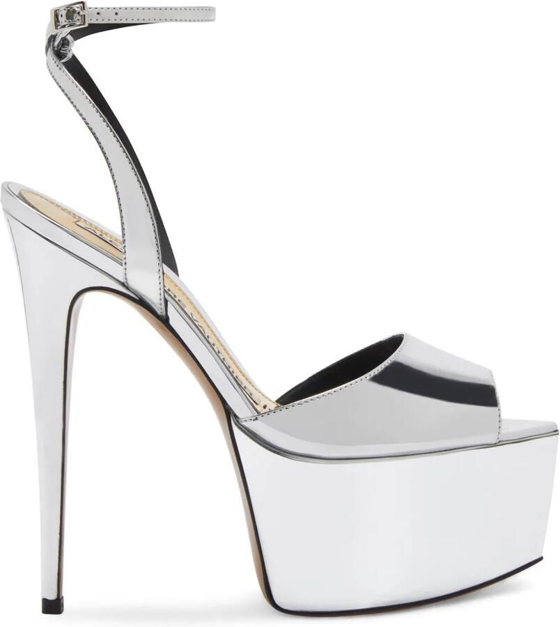 Alexandre Vauthier Sandalen met metallic afwerking Zilver