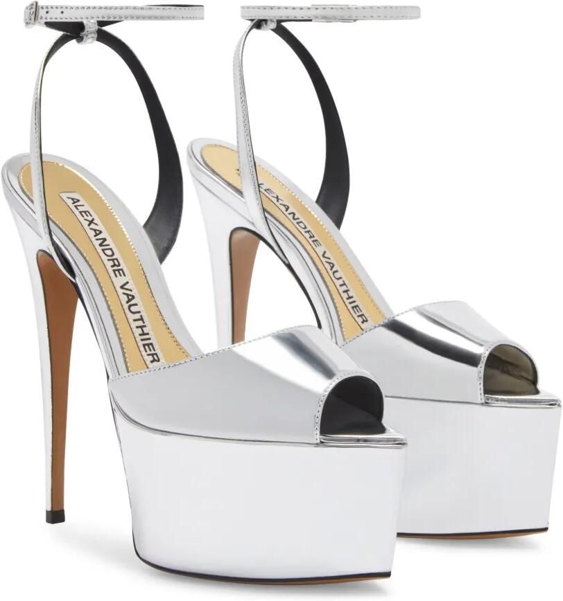 Alexandre Vauthier Sandalen met metallic afwerking Zilver - Foto 4