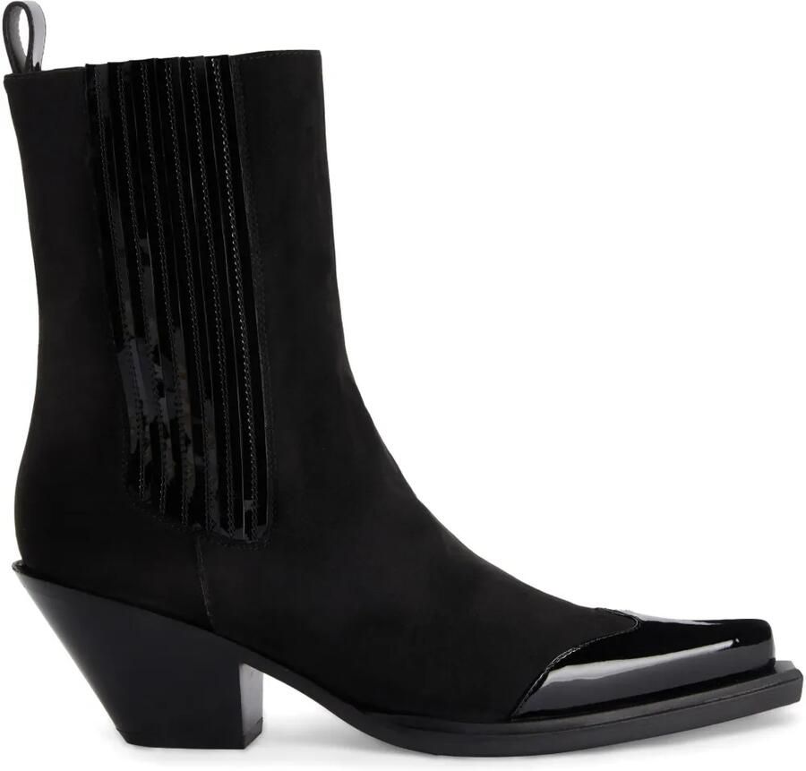 Alexandre Vauthier Suède enkellaarzen Zwart