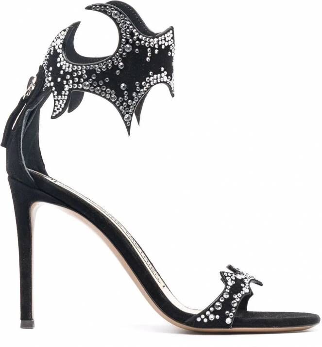 Alexandre Vauthier Betsy verfraaide sandalen Zwart