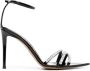 Alexandre Vauthier 85mm leren sandalen verfraaid met kristallen Zwart - Thumbnail 1