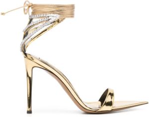 Alexandre Vauthier Sandalen verfraaid met kristallen Goud