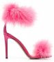 Alexandre Vauthier Sandalen met verendetail Roze - Thumbnail 1