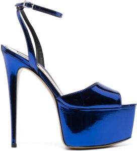 Alexandre Vauthier Lakleren sandalen Blauw