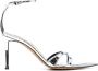Alexandre Vauthier 85mm leren sandalen met metallic-effect - Thumbnail 1