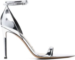 Alexandre Vauthier Metallic sandalen Zilver