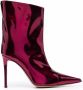 Alexandre Vauthier Enkellaarzen met puntige neus Roze - Thumbnail 1