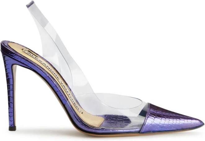 Alexandre Vauthier Pumps met metallic afwerking Blauw