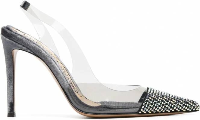 Alexandre Vauthier Slingback pumps verfraaid met stras Wit