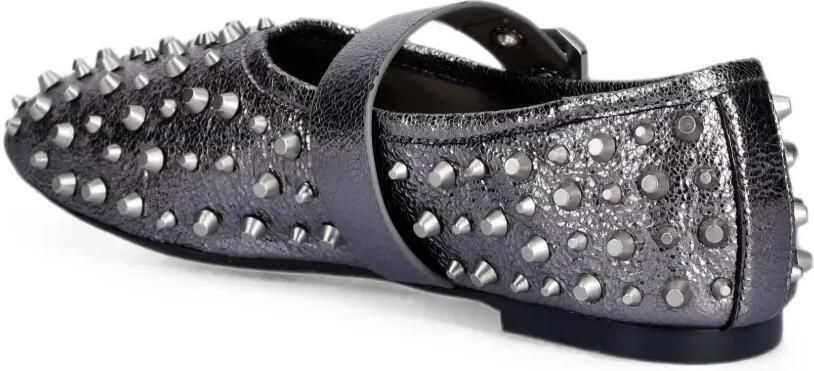 AllSaints Ballerina's met gespsluiting en studs Grijs - Foto 3
