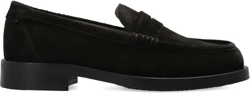 AllSaints Bloom leren loafers Bruin